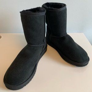 New Faux Sheepskin black boots